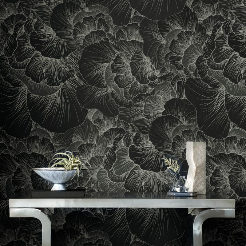 Venation Soft Black Wallpaper + Reviews | CB2 added by Spoak Member