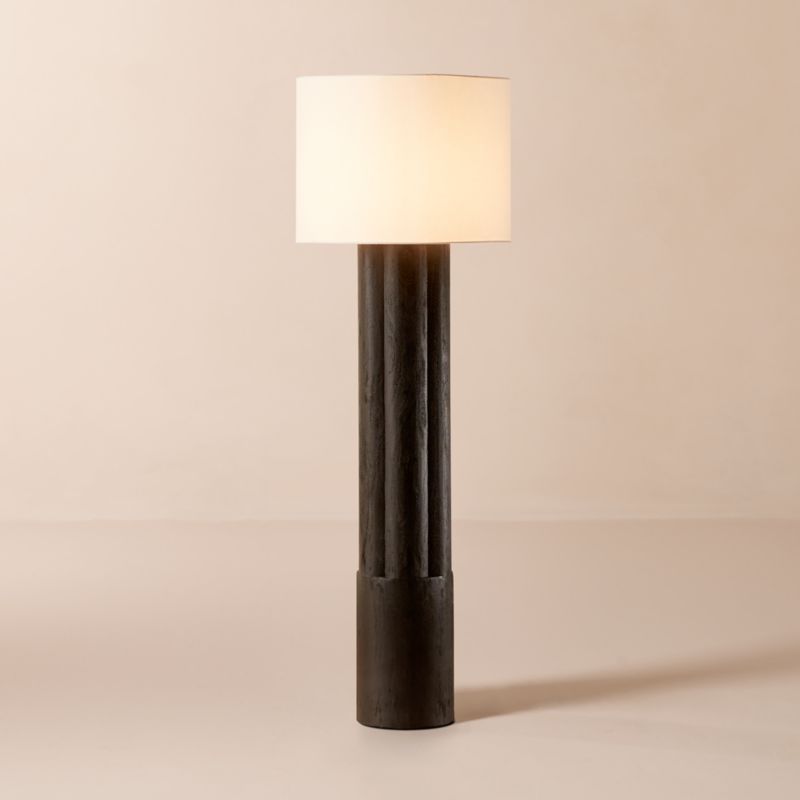 Walden Black Acacia Wood Floor Lamp + Reviews | CB2 added by Spoak Member