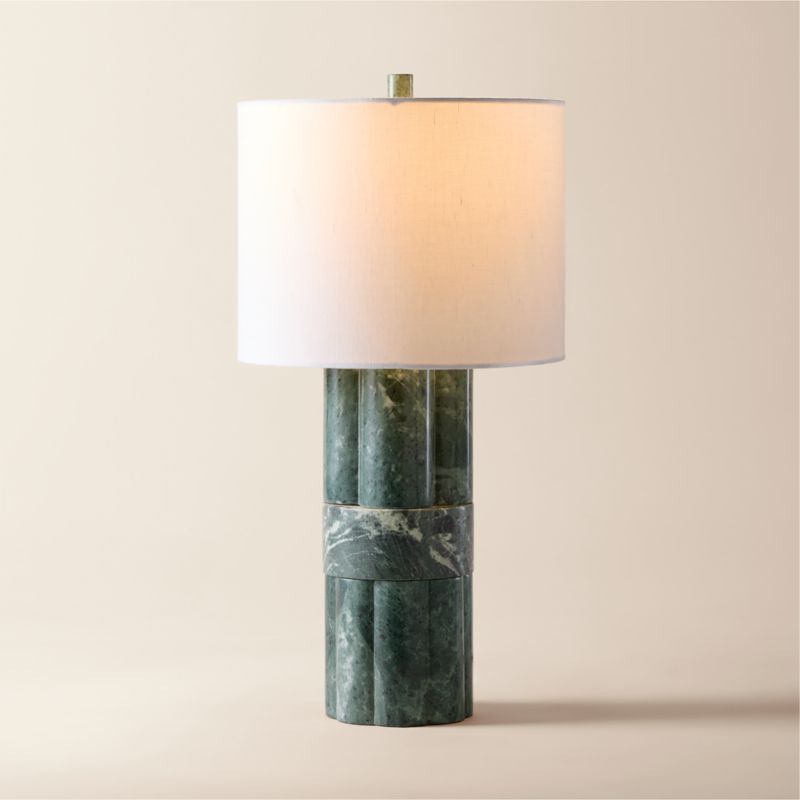 Walden Green Marble Table Lamp Tall + Reviews | CB2 added by Spoak Member