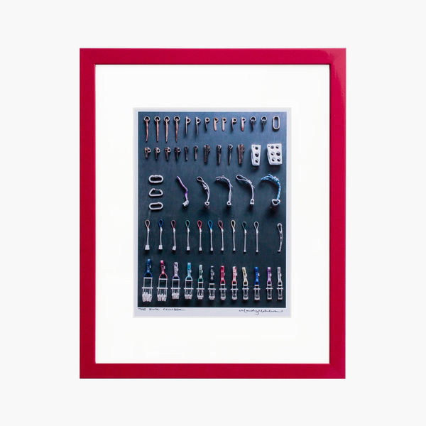 Madrid Modern Red Laquered Custom Frame | Framebridge added by Spoak Member