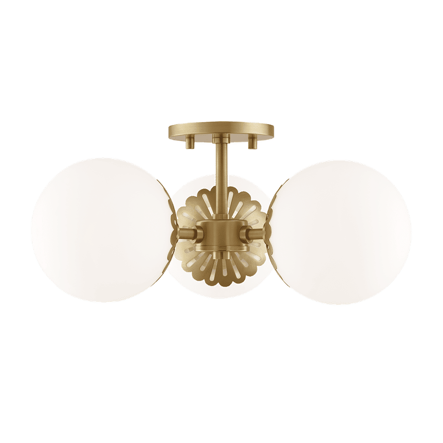 Paige 3 Light Flush Mount, Height: 7.75" Width: 16.25" added by Kristi Kautz