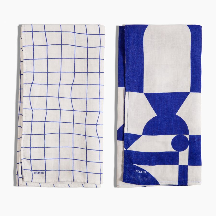 Linen Tea Towel Set in Blue added by Spoak Member