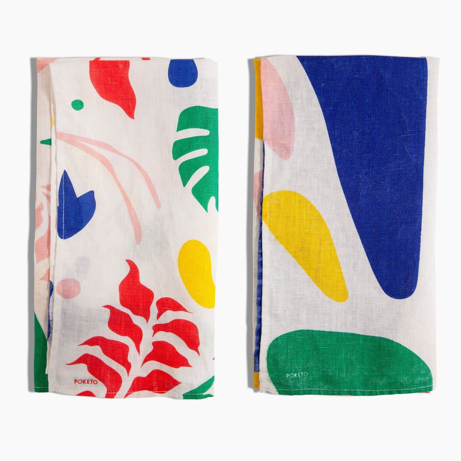 Linen Tea Towel Set in Multi added by Spoak Member
