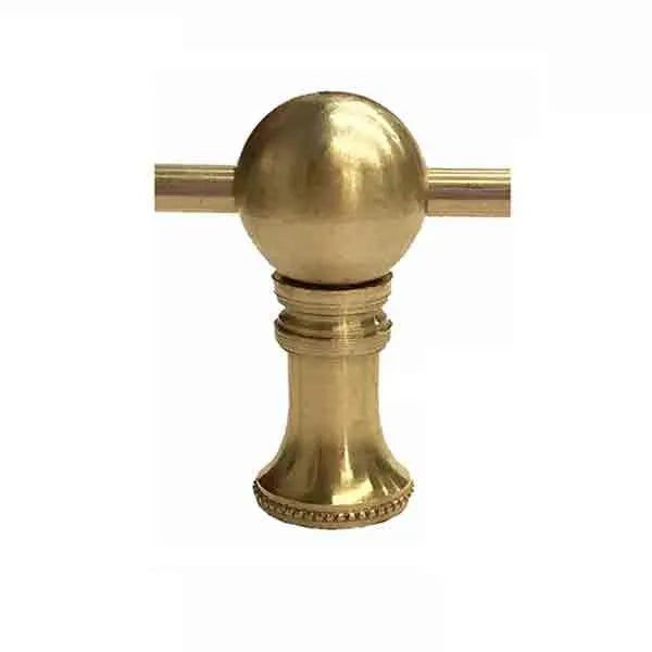 Brass Gallery Rail - Center Posts added by Jamie Stellato