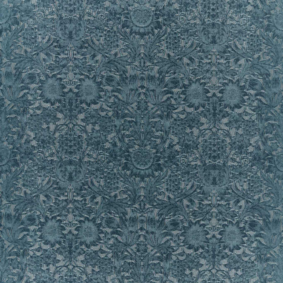 Morris & Co Sunflower Caffoy Velvet Webbs Blue Fabric added by Spoak Member