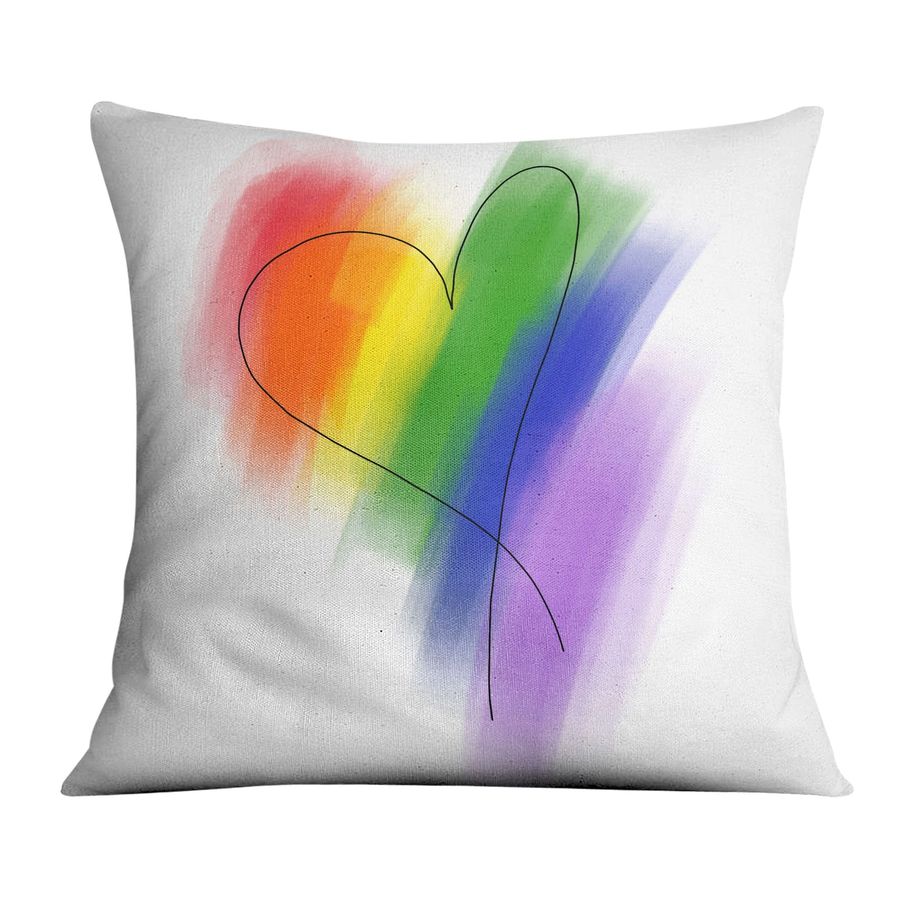 Sketched Rainbow Heart Cushion added by Spoak Member