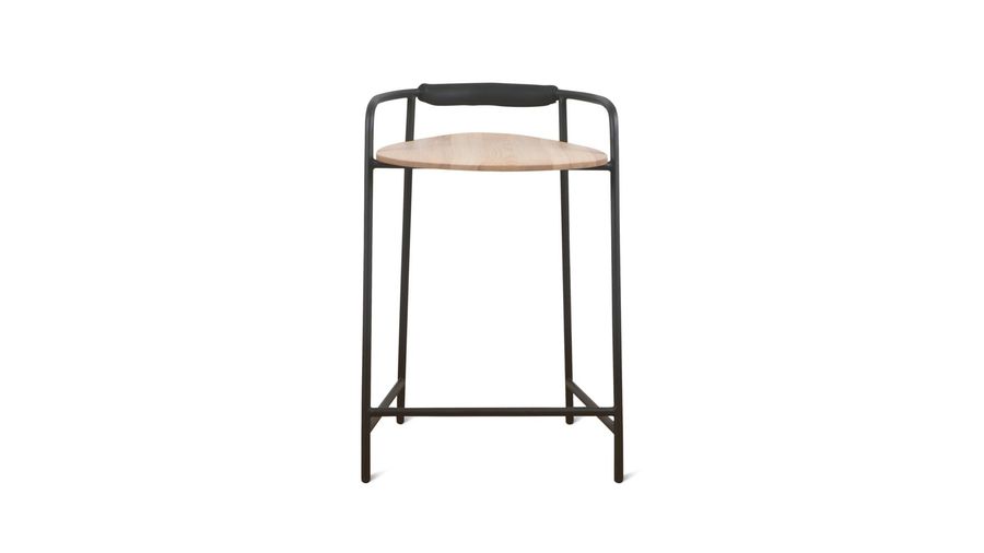 Slow Mornings Stool, Counter, Natural/Black Metal added by Spoak Member