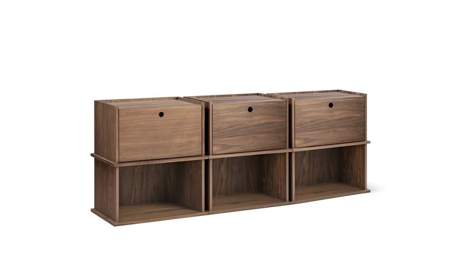 Keep Stacking Storage System 6-Piece, Open and Closed, Walnut added by Spoak Member