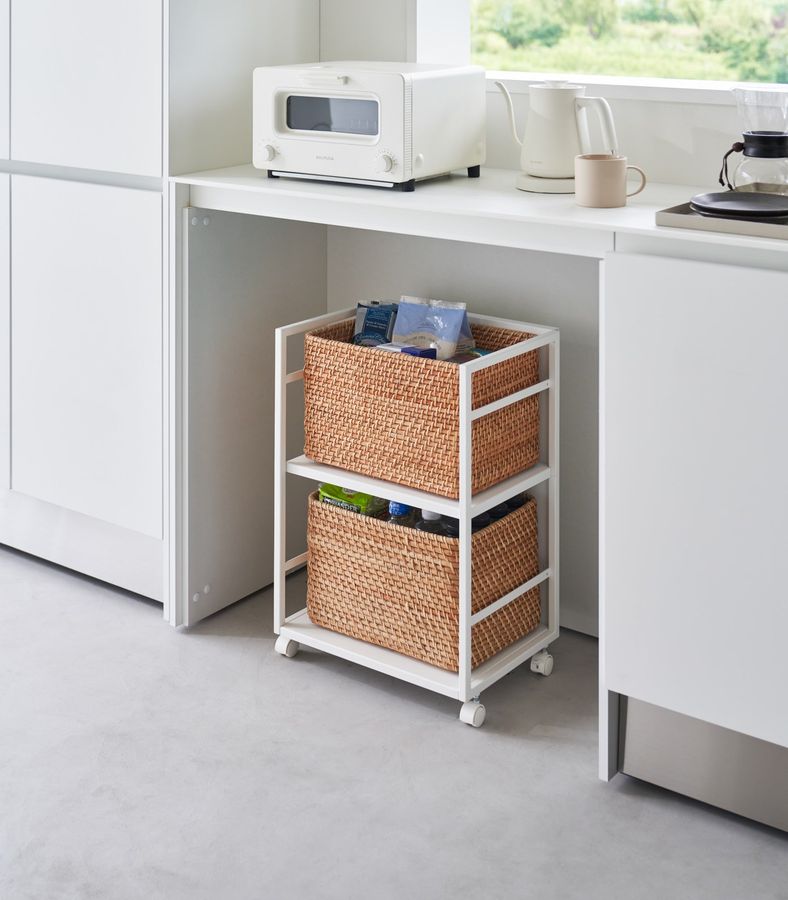 Two-Tier Hideaway Storage Cart (24" H)  - Steel added by Spoak Member