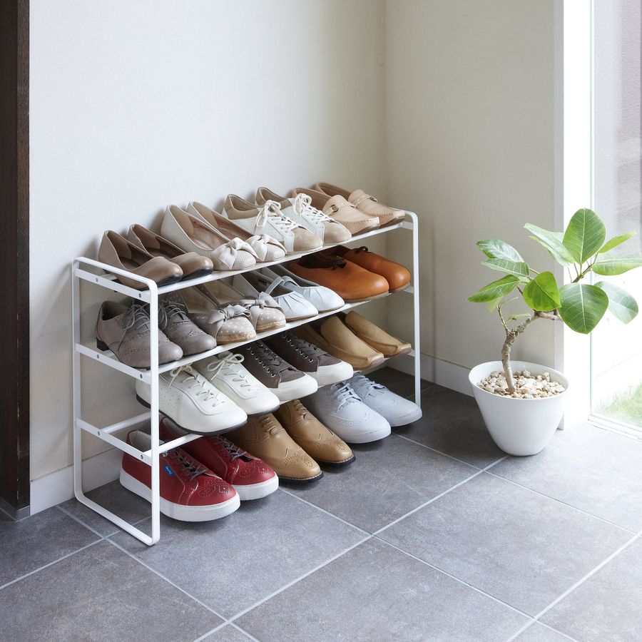 Three-Tier Expandable Shoe Rack (18" H)  - Steel added by Spoak Member