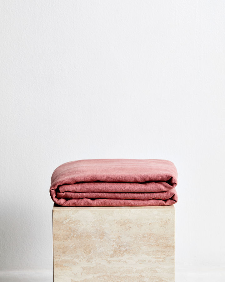 Pink Clay 100% French Flax Linen Throw added by Spoak Member