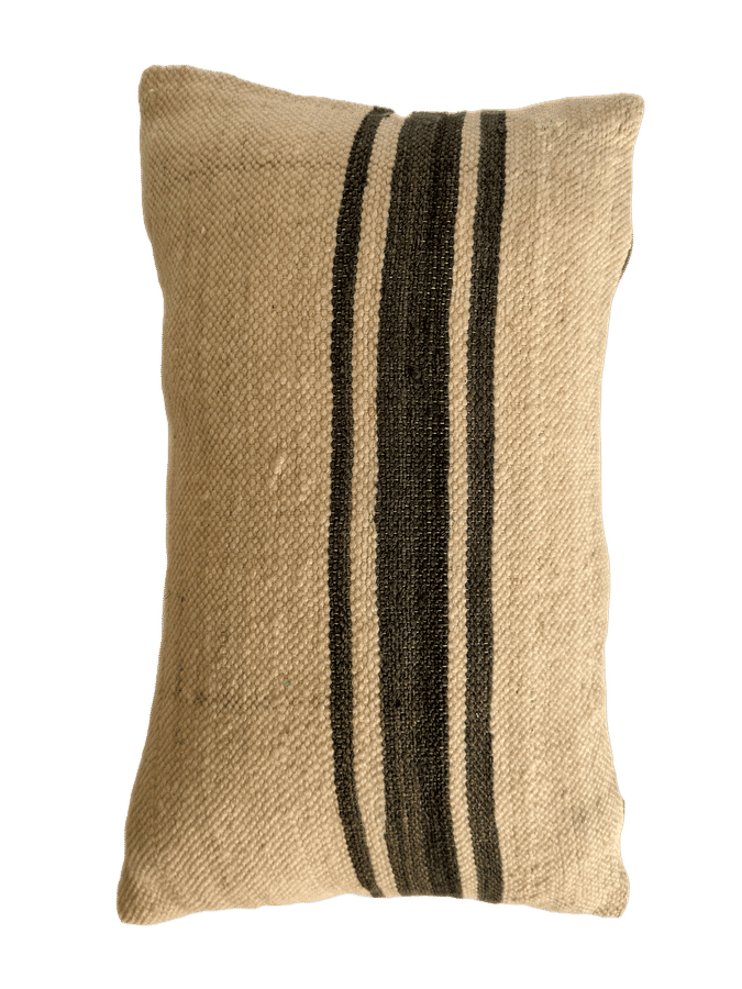Ouaouzguiti Association's Striped Hanbel Pillow - Black added by Spoak Member