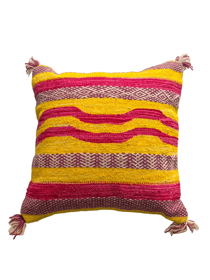 Anzal's Flatweave Pillow - Pink, Purple, Yellow added by Spoak Member
