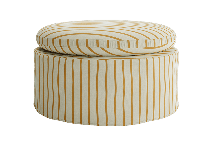 The Evergreen Ottoman in a Striped Hemp Blend added by Spoak Member