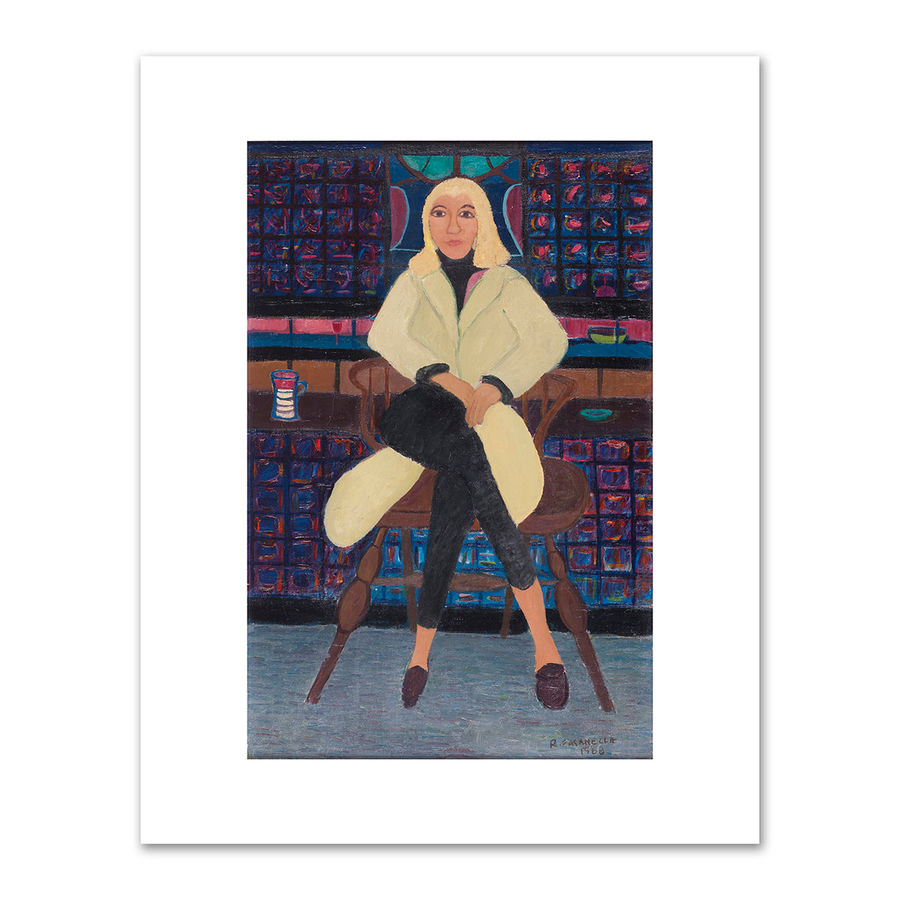 Blond on Bar Stool by Ralph Fasanella added by Spoak Member