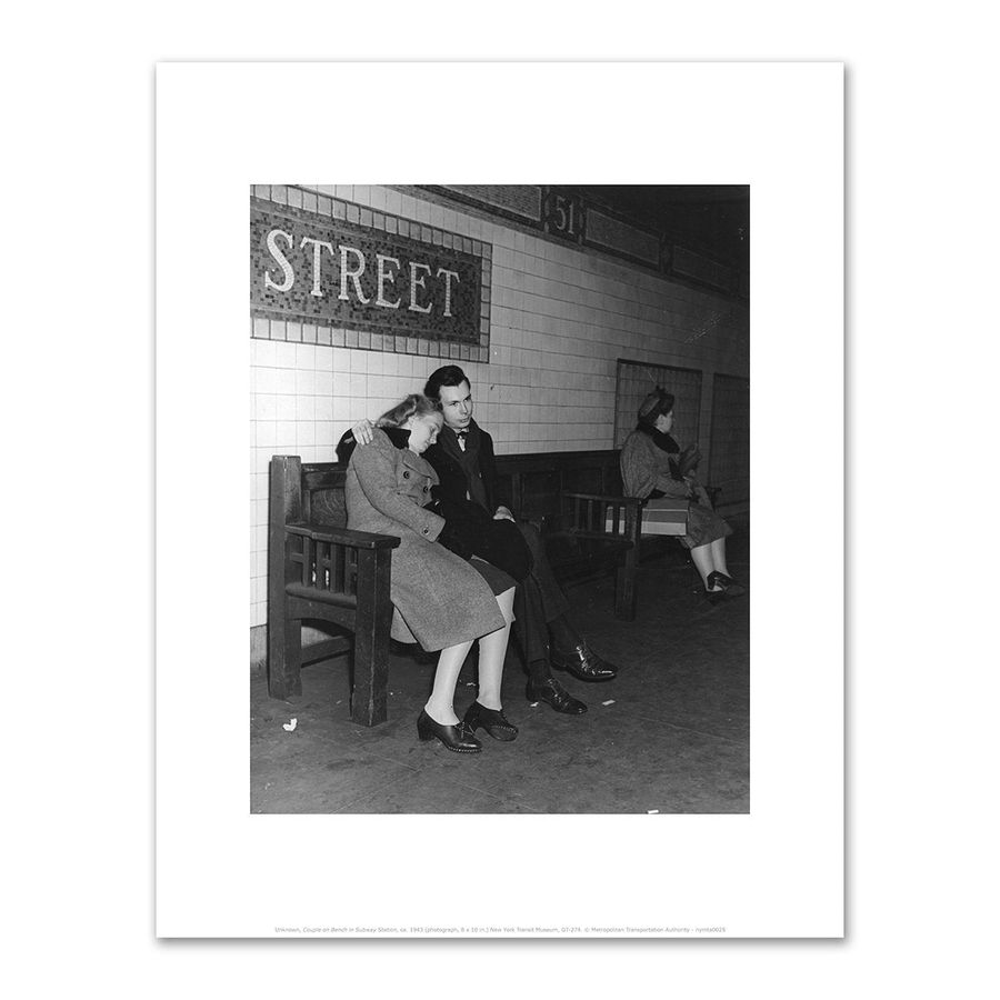 Couple on Bench in Subway Station by Unknown added by Spoak Member