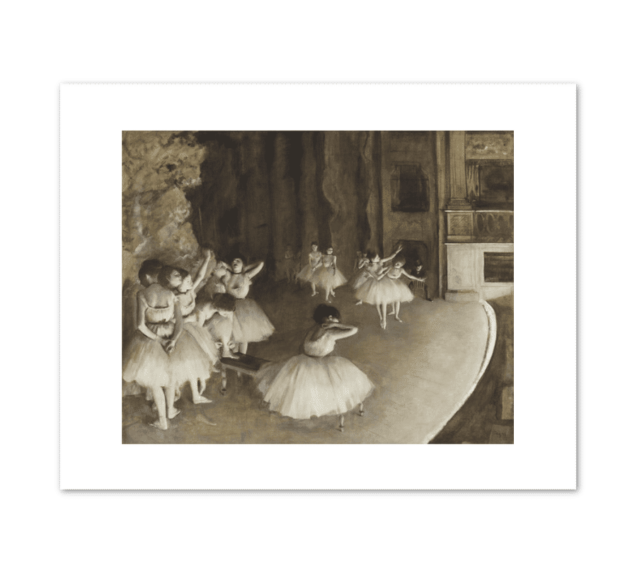 The Ballet Rehearsal on Stage by Edgar Degas added by Spoak Member