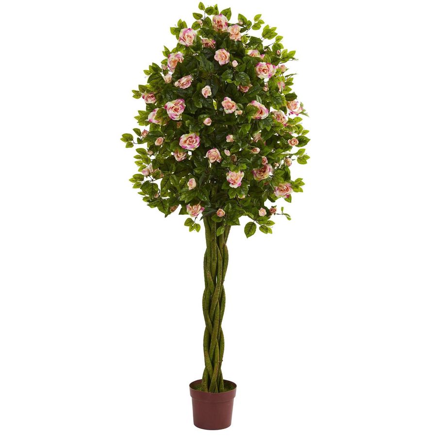 6’ Rose Artificial Tree with Woven Trunk added by Spoak Member