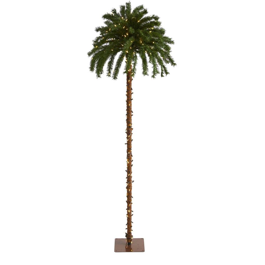 7’ Christmas Palm Artificial Tree with 300 White Warm LED Lights added by Spoak Member