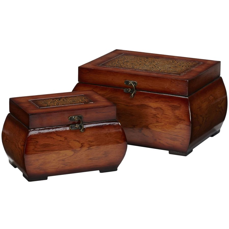 Decorative Lacquered Wood Chests (Set of 2) added by Spoak Member
