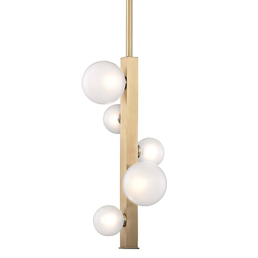 Mini Hinsdale 5 Light Lamp, Aged Brass added by Spoak Member