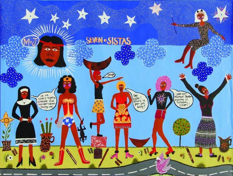Seven Sistas Tea Towel x Kaylene Whiskey added by Spoak Member