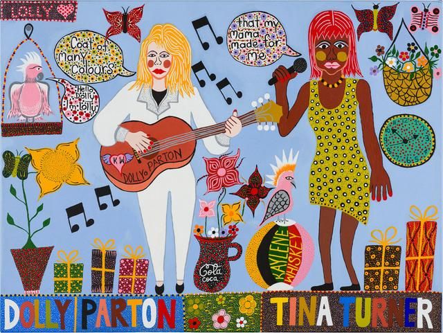 Dolly Parton and Tina Turner Tea Towel x Kaylene Whiskey added by Spoak Member