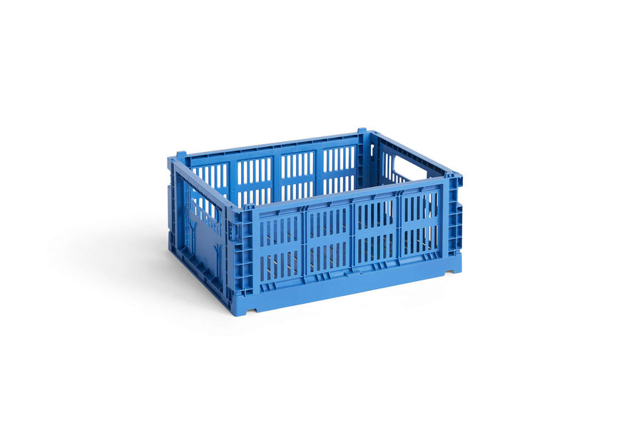 Colour Crate - Collapsible | Medium | Various Colours | 100% Recycled Plastic | by HAYElectric Blue added by Spoak Member