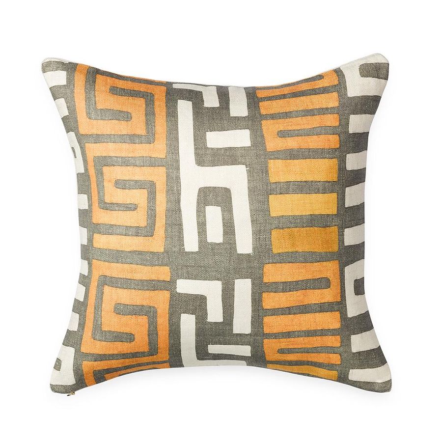 Amber Stripe Kuba Cloth - Throw Pillow added by Spoak Member