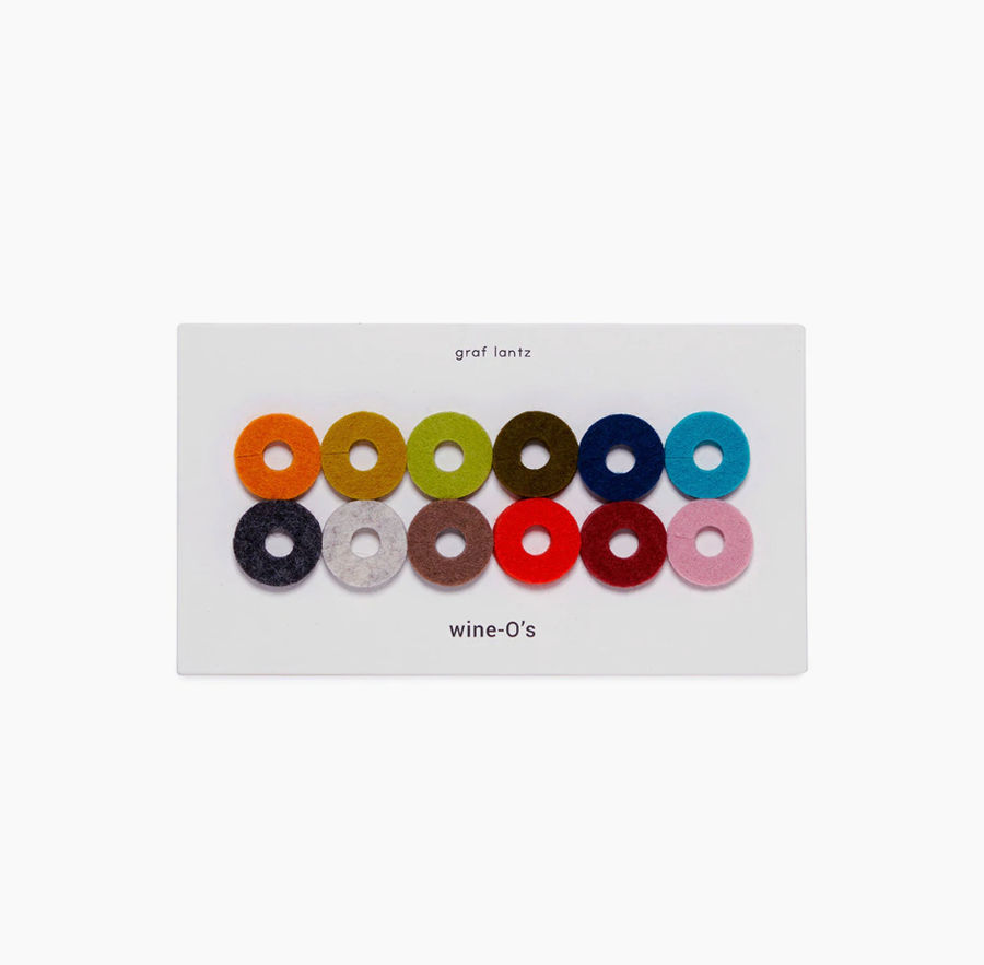 FELT WINE GLASS IDENTIFING WINE-O'S - Midcentury Mix added by Spoak Member