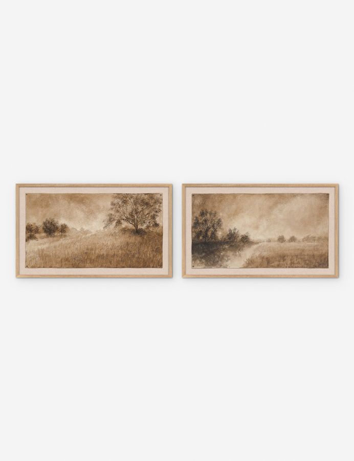 Hillside Haze IV + Hillside Haze II Diptych Wall Art (Set of 2) by Aileen Fitzgerald added by Spoak Member