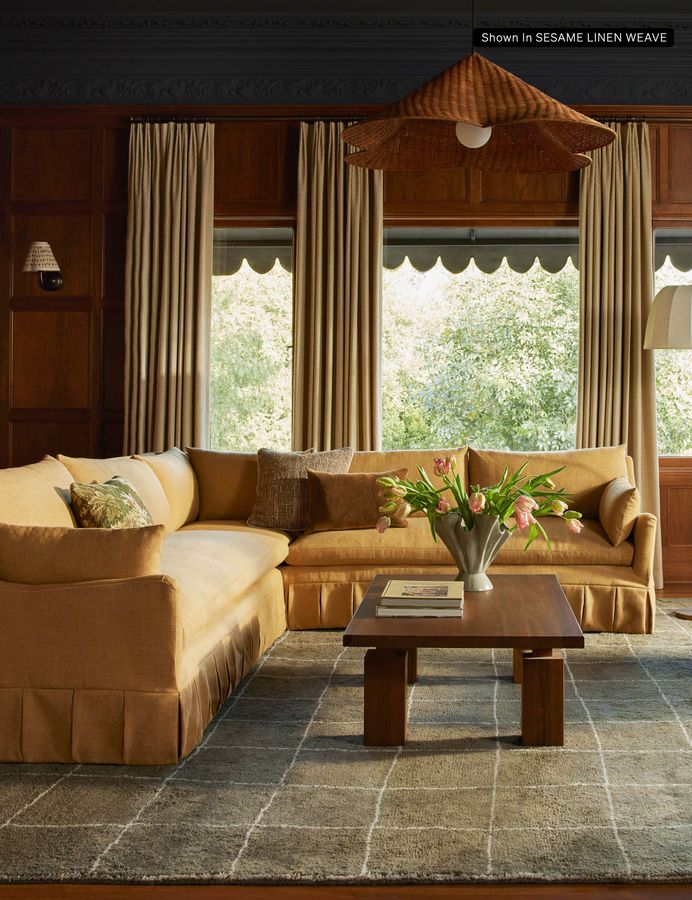 Portola Pleated Sectional Sofa added by Spoak Member