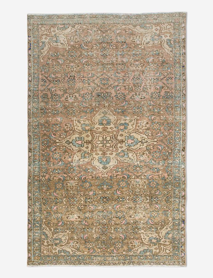 Vintage Turkish Hand-Knotted Wool Rug No. 445, 3'8" x 6'4" added by Spoak Member