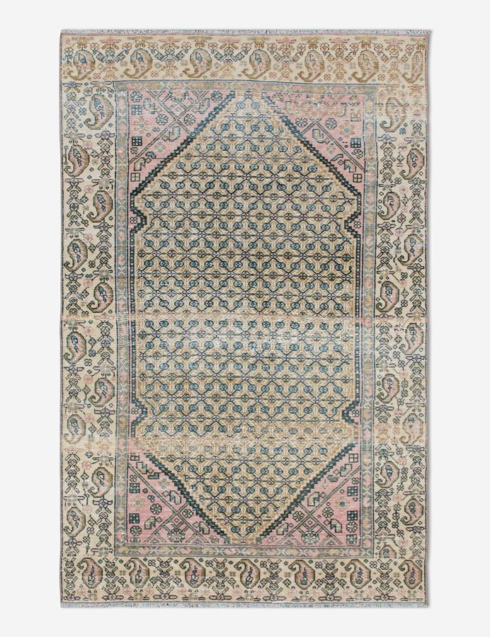 Vintage Turkish Hand-Knotted Wool Rug No. 449, 3'10" x 6'7" added by Spoak Member