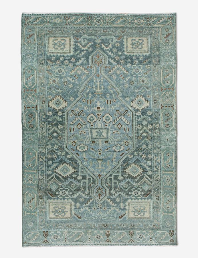 Vintage Turkish Hand-Knotted Wool Rug No. 451, 4'3" x 6'8" added by Spoak Member