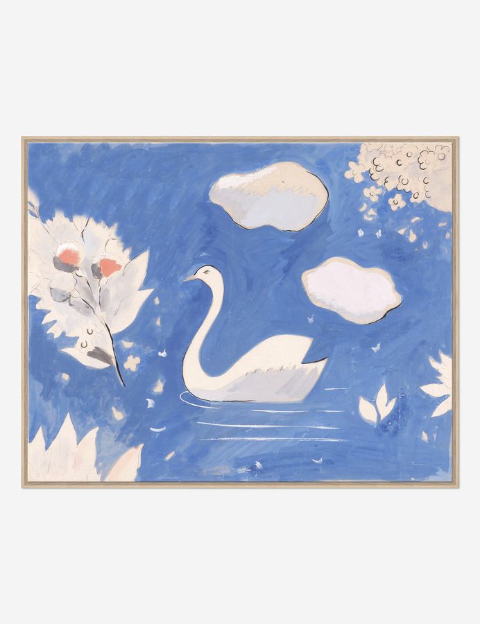 Swan in Lake Print by Paule Marrot added by Spoak Member
