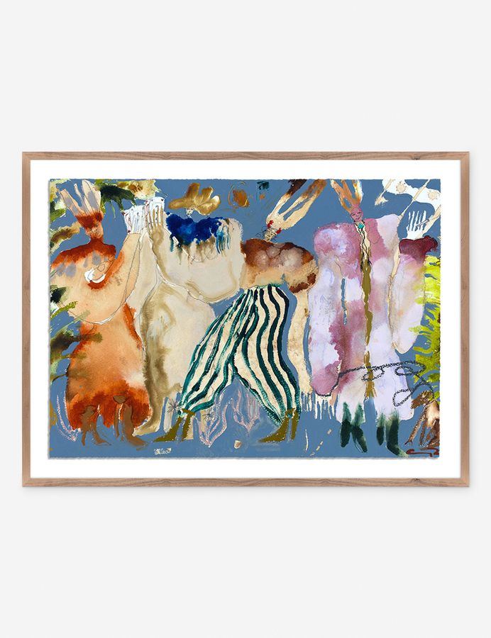 Boy With The Blues II Wall Art by Caroline Pinney added by Spoak Member
