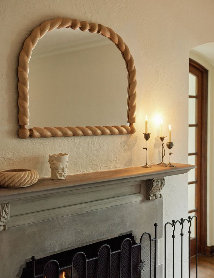 Braided Mantel Mirror by Sarah Sherman Samuel added by Spoak Member