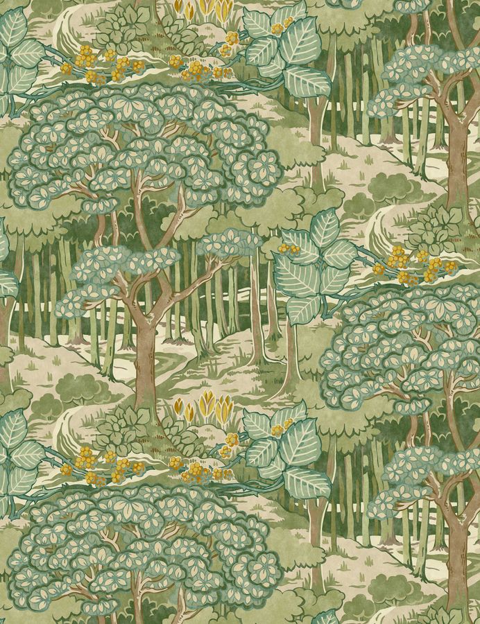 Lorelle Wallpaper Swatch, Green added by Spoak Member