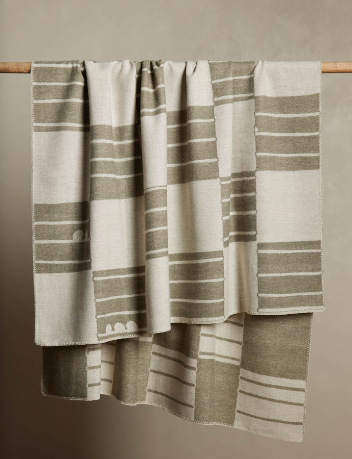 Checkered Reversible Wool Throw by Sarah Sherman Samuel added by Spoak Member
