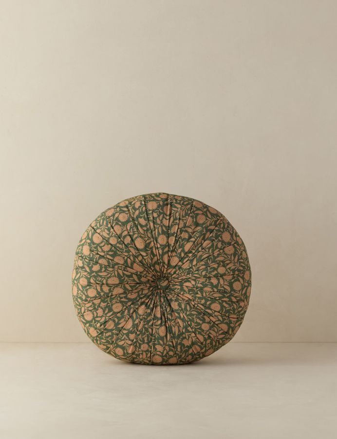 Fransen Linen Cotton Tufted Round Pillow added by Spoak Member