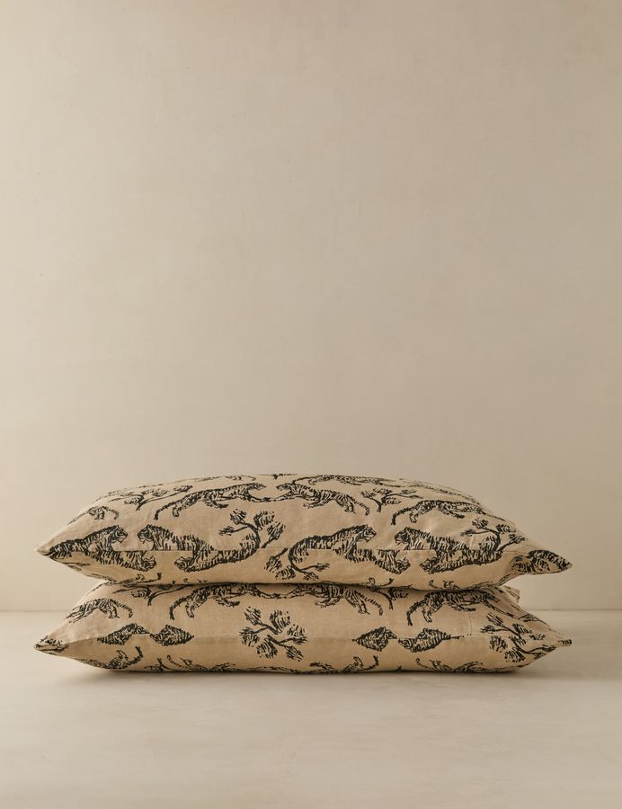 Tiger Hemp Pillowcase (Set of 2) by Sarah Sherman Samuel added by Spoak Member