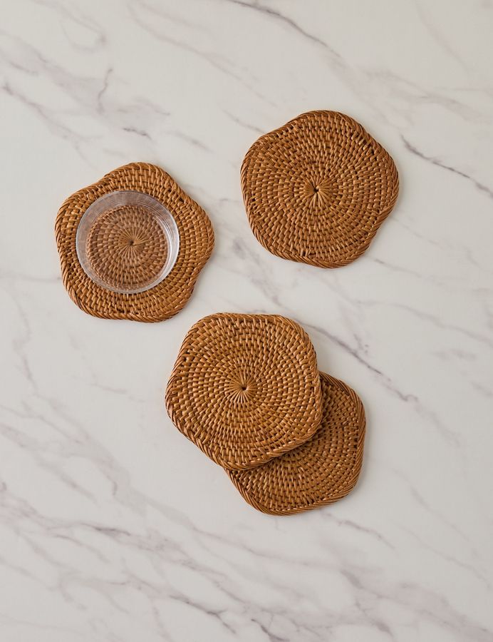 Tyna Rattan Coasters (Set of 4) added by Spoak Member