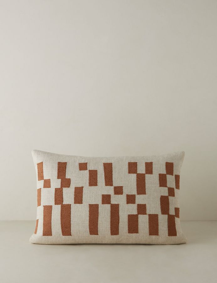 Mosaic Embroidered Pillow by Élan Byrd added by Spoak Member