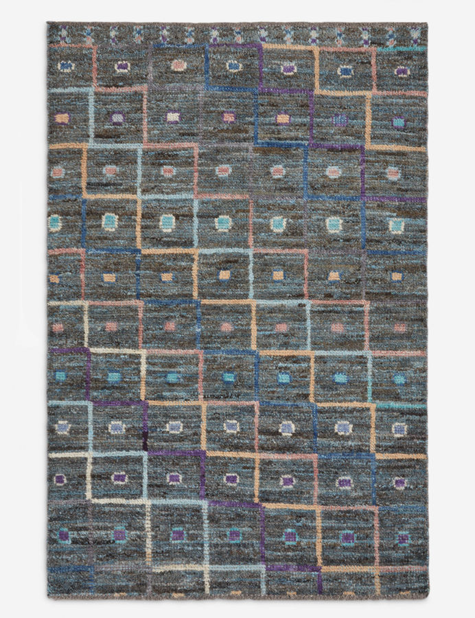 One-of-A-Kind Moroccan-Style Hand-Knotted Wool Rug No. 4, 4' x 6' added by Spoak Member