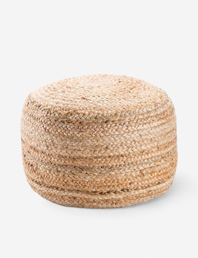 Patan Round Pouf, Natural added by Spoak Member
