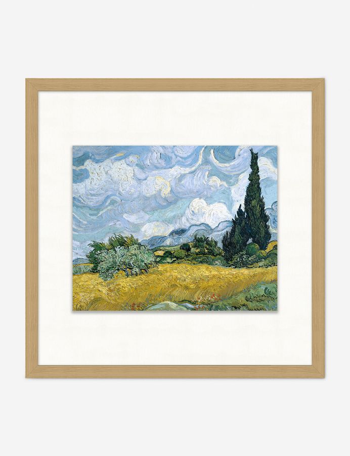 Wheat Field With Cypress Wall Art added by Spoak Member