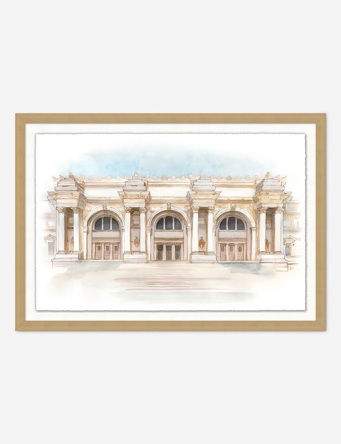 Watercolor of The Met Museum Wall Art added by Spoak Member