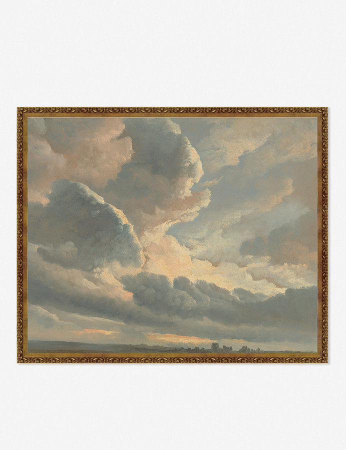 Study of Clouds with a Sunset near Rome Wall Art by Simon Alexandre Clement Denis added by Spoak Member