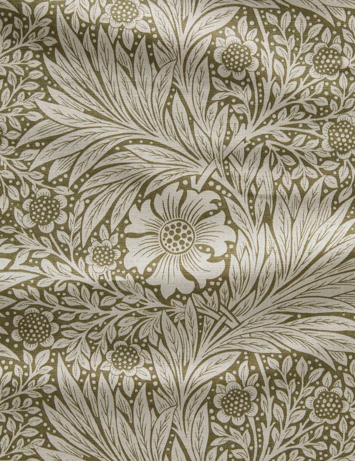 Marigold Fabric Swatch, Olive/Linen by Morris & Co. added by Spoak Member